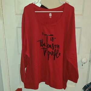 Avenue Red Holiday Sweatshirt